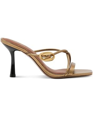 Reiss Alex Metallic Sandals