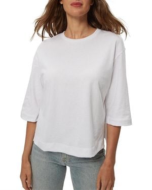 Michael Stars Sharona 3/4 Sleeve Tee - Gray