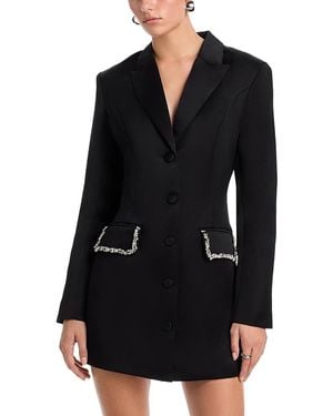 Lucy Paris Darla Beaded Blazer Dress - Black