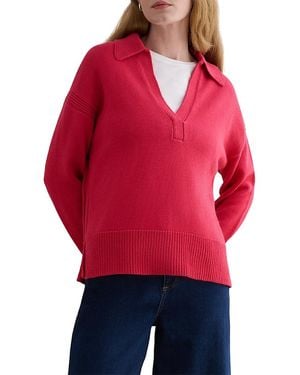 Hobbs Jamie Polo Sweater - Red