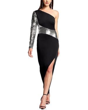 Tadashi Shoji Foxie One-Shoulder Gown - Black