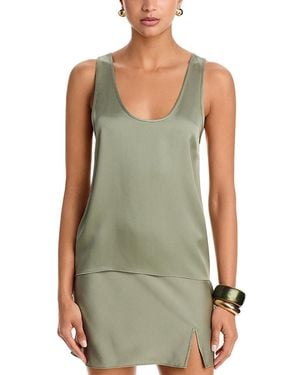 Anine Bing Lea Silk Top - Green
