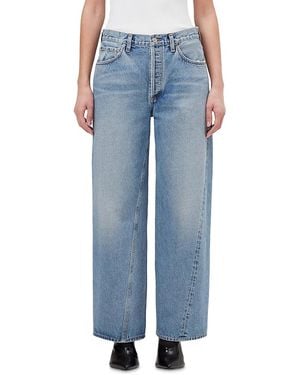 Agolde Twist Low Slung Baggy Jeans - Blue