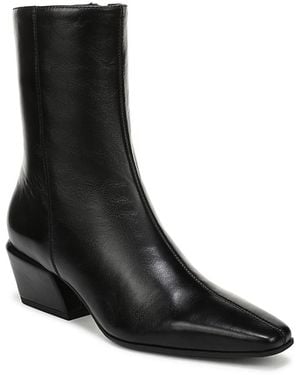 Sam Edelman Harmony Mid Heel Ankle Boots - Black