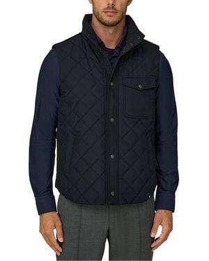 BOGGI Technical Fabric Padded Gilet - Blue