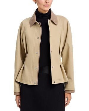 BOSS Jilima Snap Front Jacket - Natural