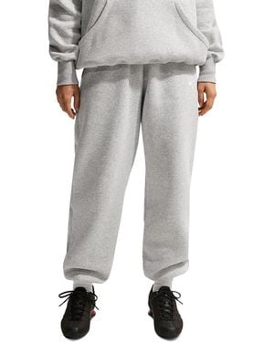 Nike Phoenix Fleece High Rise Oversized Pants - Gray
