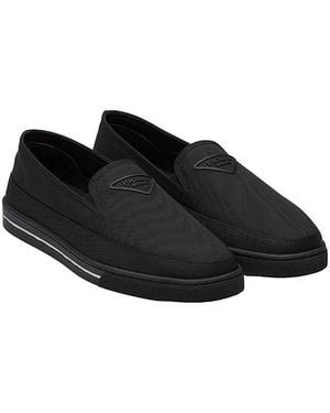 Prada Re-Nylon Slip-On Sneakers - Black
