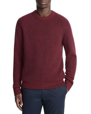 Vince Boiled Cashmere Thermal Sweater - Red