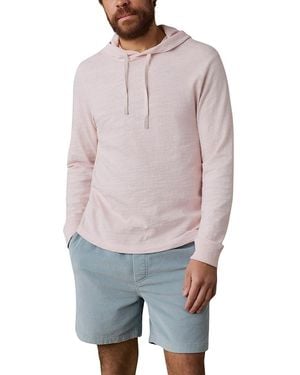 Faherty Sunwashed Slub Hoodie - Gray