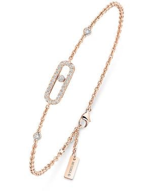 Messika Diamond Move Uno Pave Bracelet - Metallic