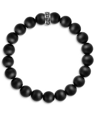King Baby Studio Onyx Beaded Bracelet - Black