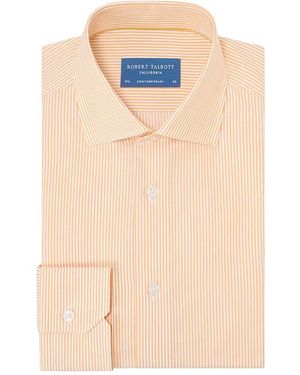 Robert Talbott Reynolds Stripe Twill Shirt - White