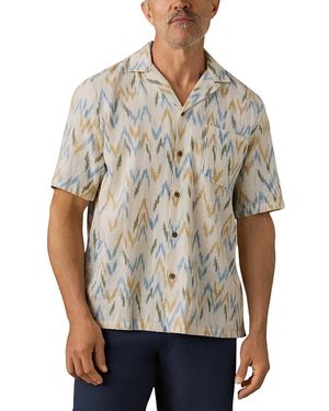 Faherty Patterned Cotton Resort Shirt - Gray