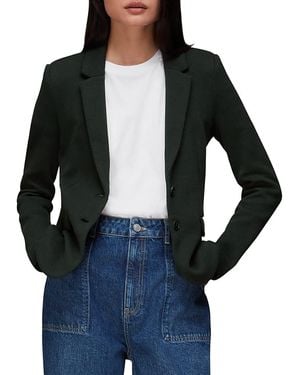 Whistles Slim Jersey Blazer - Black