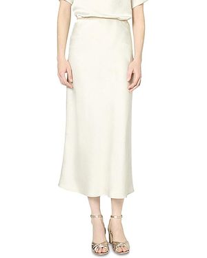 Gerard Darel Vesanie Midi Skirt - White