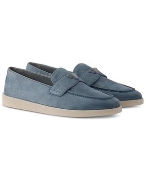 Prada Suede Loafers - Blue