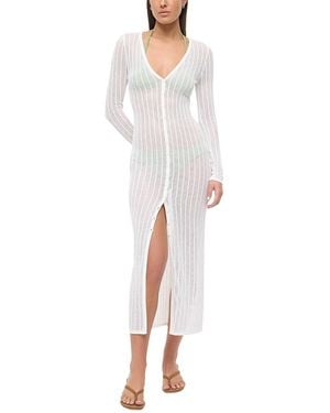 STAUD Shocko Dress Swim Cover-Up - White
