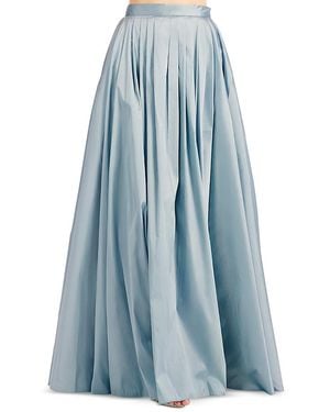 EMILY SHALANT Soft Taffeta Ball Gown Skirt - Blue
