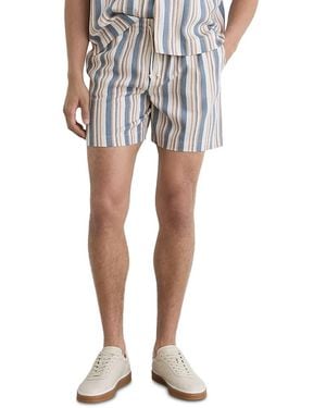 Reiss Mararani Stripe Drawstring Shorts - Blue