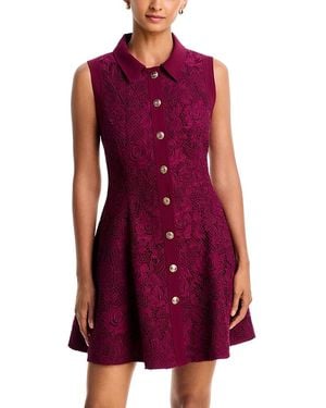 MILLY Jojo Lace Mini Dress - Purple