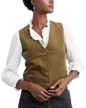 Seasalt Cornwall Pinpoint Vest - Green