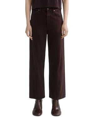 Agolde Ren High Rise Ankle Wide Leg Jeans - Black