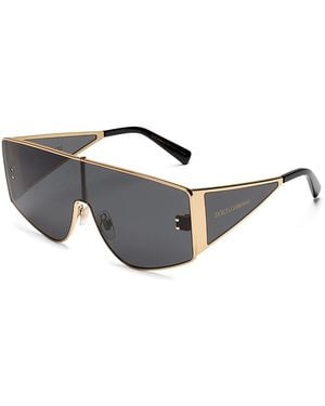 Dolce & Gabbana Shield Sunglasses, 51Mm - Gray