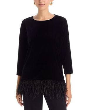 Caroline Rose Swing Top - Black