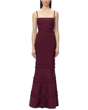 Hervé Léger The Caitlin Mermaid Gown - Purple