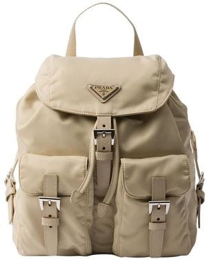 Prada Small Re-Nylon Backpack - Natural