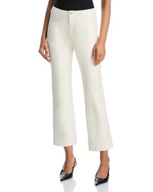 Cinq À Sept Faux Leather Quilted Loren Pants - Natural
