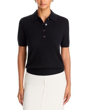 Toccin Rue Cashmere Polo Sweater - Black