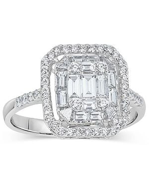 Zydo 18K Mosaic Diamond Ring, 0.97 Tcw - White