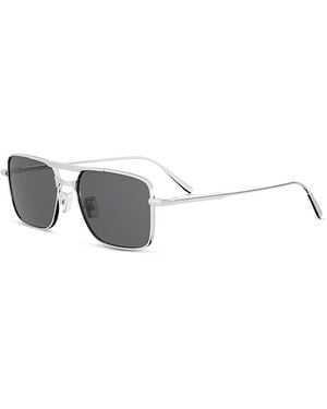 Dior Blacksuit S17U Rectangle Sunglasses, 54Mm - Gray