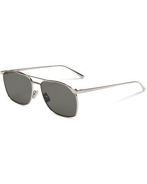 Saint Laurent Sl 796 Vincent Square Sunglasses, 51Mm - Metallic