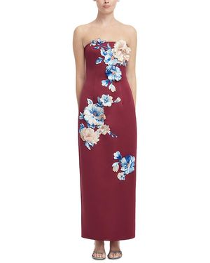 LEO LIN Rayna Embroidered Maxi Dress