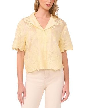 Vince Camuto Lace Shirt - Natural
