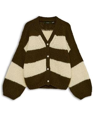 Vero Moda Maybe V Neck Cardigan Sweater - Green