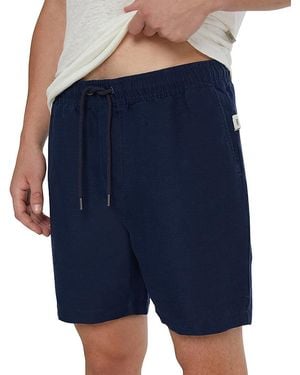 Onia Regular Fit 6 Drawstring Shorts - Blue