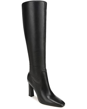 FAVORITE DAUGHTER Hadley Leather Knee High Boots - Black