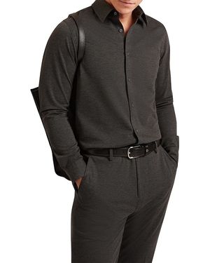 Ted Baker Nortun Button-Front Shirt - Black