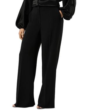 Marina Rinaldi Cady Straight Leg Pants - Black
