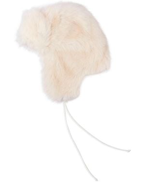 Echo Faux Fur Trapper Scarf - White