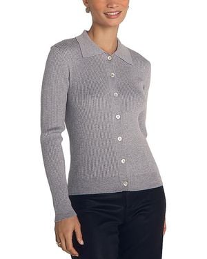 Bella Dahl Collared Cardigan - Grey