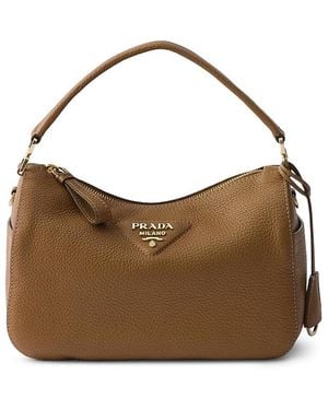 Prada Small Leather Bag - Brown