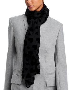 V. Fraas Bloomingdale's Velvet Heart Wrap - Grey