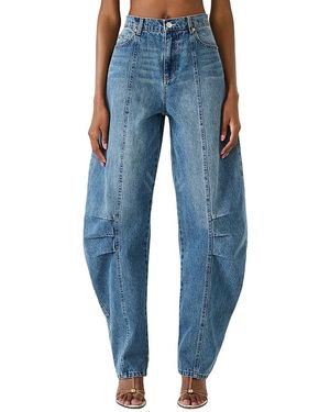Steve Madden Austin High Rise Barrel Jeans - Blue