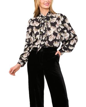Ted Baker Orchayna Neck Tie Blouse - Black