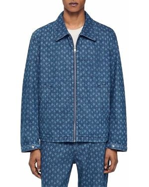 Sandro Denim Rope Jacket - Blue